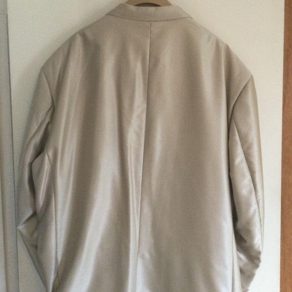 Milano Moda  2 Pc Mens Beige suit - Picture 3 of 8